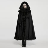 Requiem Faux Fur Trimmed Cloak