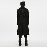Barghest Men's Punk Chain Zipped Jacket in Black