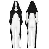 Morpheus Gothic Techwear Hooded Drape Shrug
