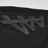 Hearse Men's Gothic Techwear Two-Way Wear Trousers in Black
