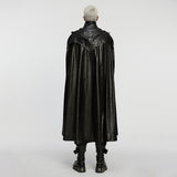 Walpurgis Gothic Faux Leather Cloak Coat Men's