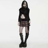 Morpheus Gothic Techwear Hooded Drape Shrug