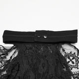 Hecate Men's Dandy Jabot Collar Tie in Black