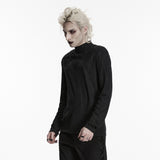 Bitter Root Men's Gothic Longsleeve Top in Black