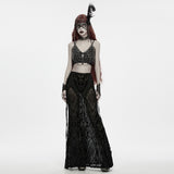 Homunculus Women's Gothic Spiderweb Masquerade Mask in Black & Tarnished Bronze