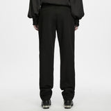 Madder Men's Gothic Ink Ruins Batwing Pleated Trousers in Black