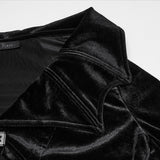 Ligeia Women's Gothic Velvet Bolero Jacket in Black