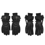 Ophanim Men's Punk Techwear Gloves in Black