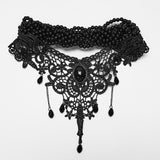 Berenice Beaded Lace Choker Necklace