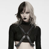 Corvid Women's Gothic Studded Harness in Black