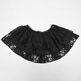 Dead Calm Women's Gothic Corset with Removable Lace in Black