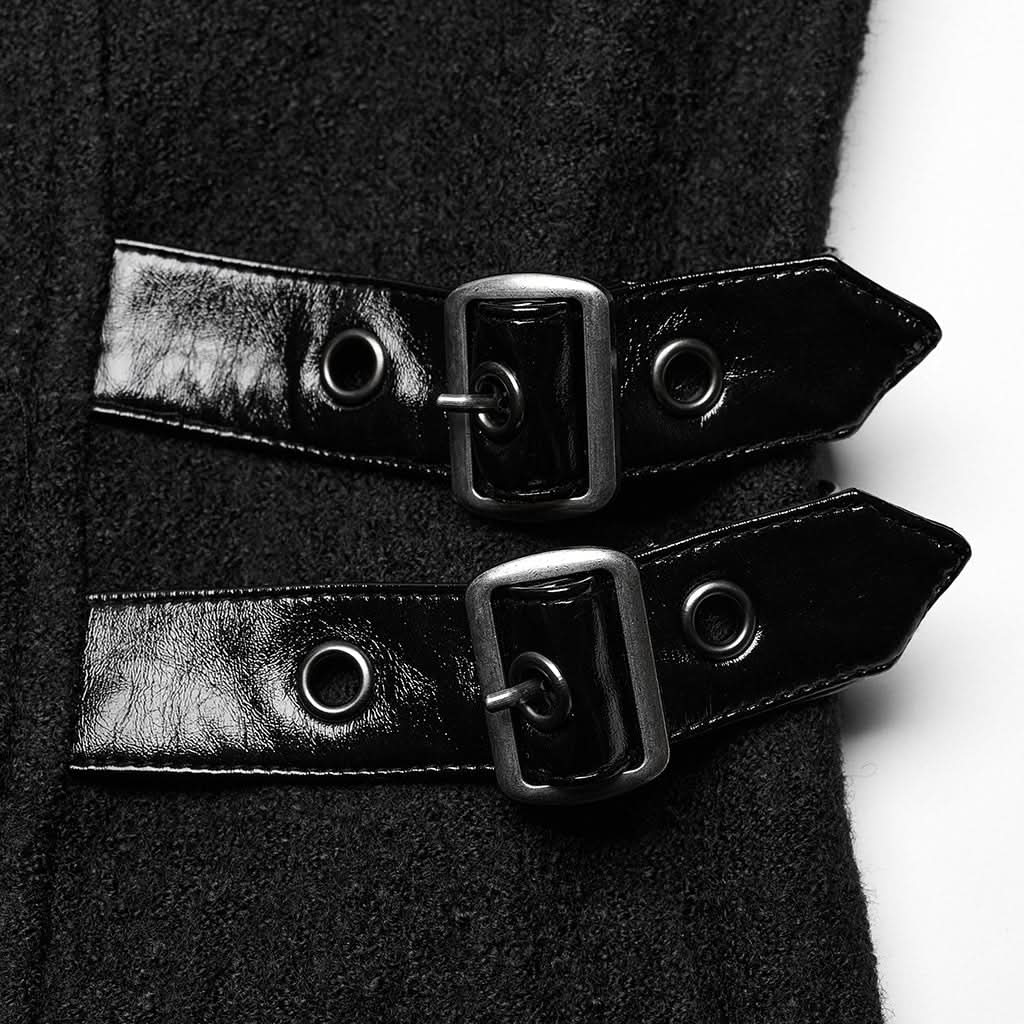Gotham Glam PU Trench Coat - PunkRave