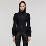Gothic Renegade Button-Up Top - PunkRave