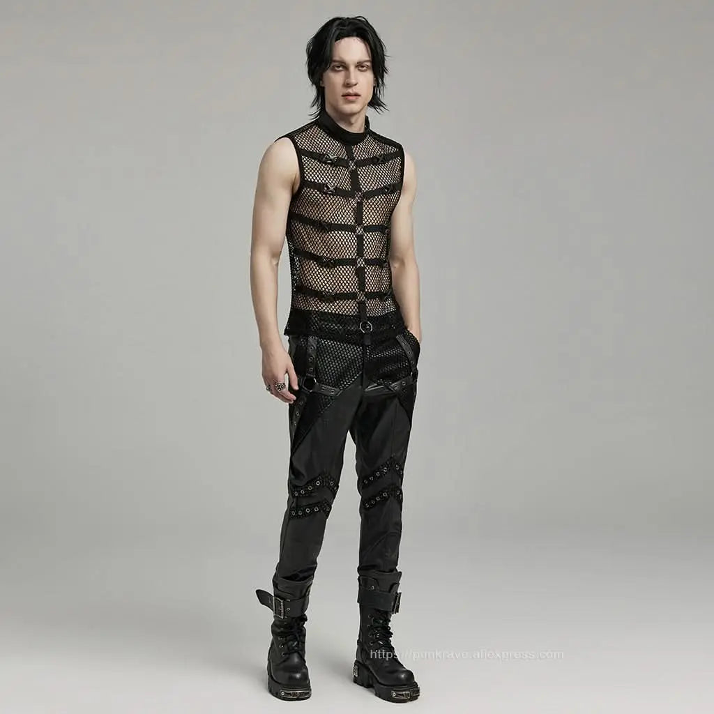 Anarchy Mesh Tank Top - PunkRave