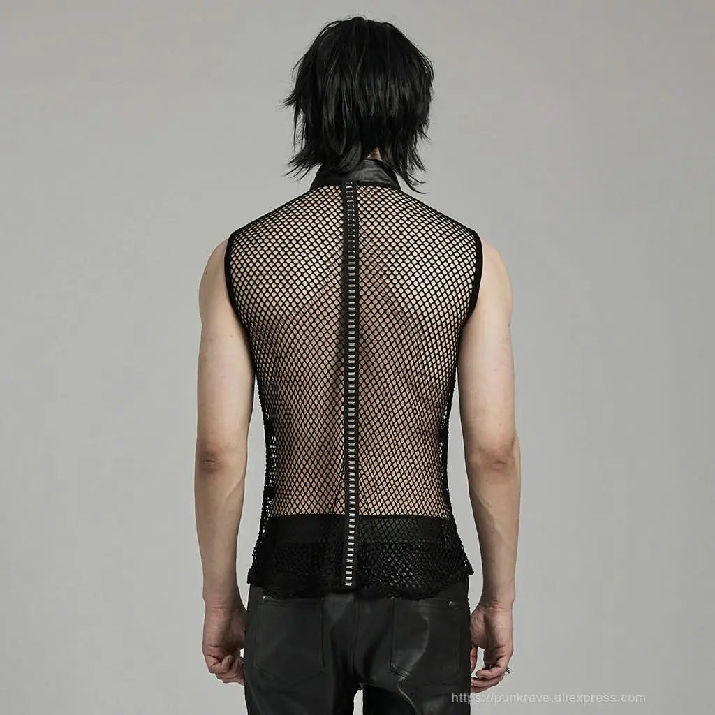 Anarchy Mesh Tank Top - PunkRave