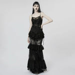 Andromeda Ruffled Lace Skirt - Black - PunkRave