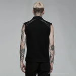 Axel Button-up Sleeveless Shirt - PunkRave