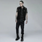 Axel Button-up Sleeveless Shirt - PunkRave
