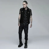 Axel Button-up Sleeveless Shirt - PunkRave