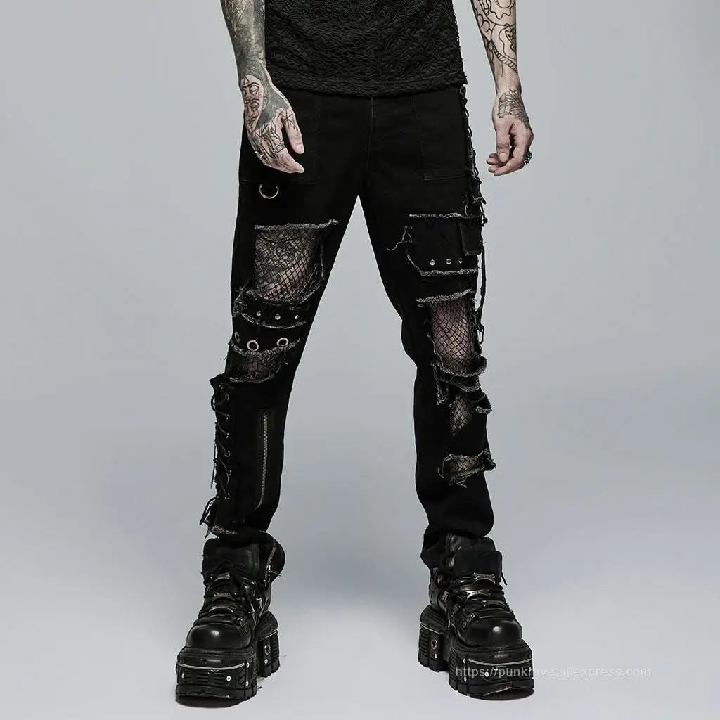 Azathoth Distressed Trousers - PunkRave