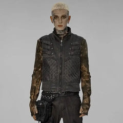 Beelzebub Biker Vest (Gray) - PunkRave