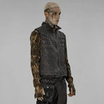 Beelzebub Biker Vest (Gray) - PunkRave