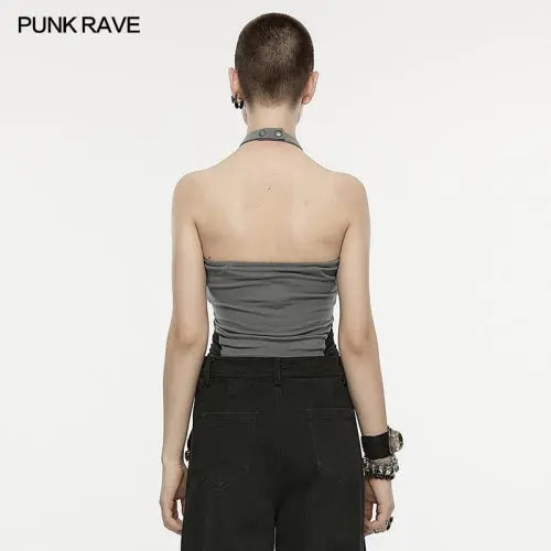 Bisterne Printed Halterneck PunkRave