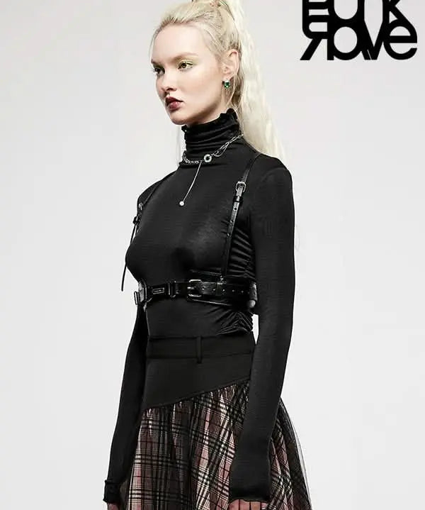 Bite Me Faux Leather Harness - PunkRave