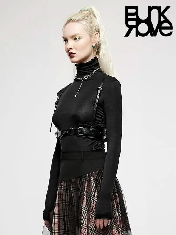 Bite Me Faux Leather Harness - PunkRave