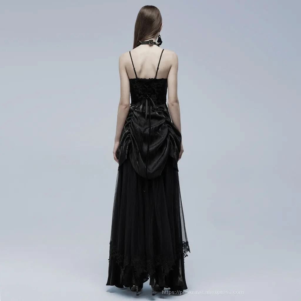 Black Widow Printed Slip Dress My Store