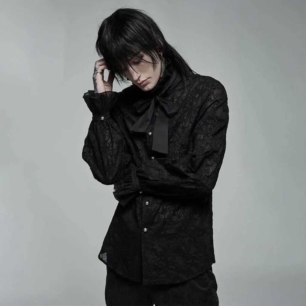 Blue Afternoon Sheer Button Up Shirt - PunkRave