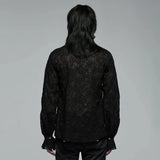 Blue Afternoon Sheer Button Up Shirt - PunkRave