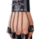 Bracelet "tête de mort" et bagues