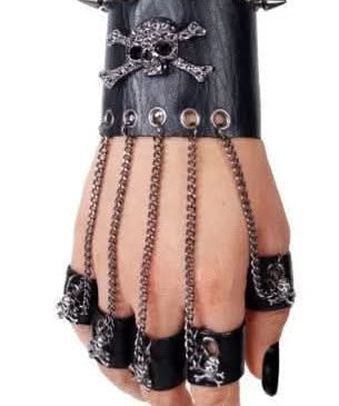 Bracelet "tête de mort" et bagues