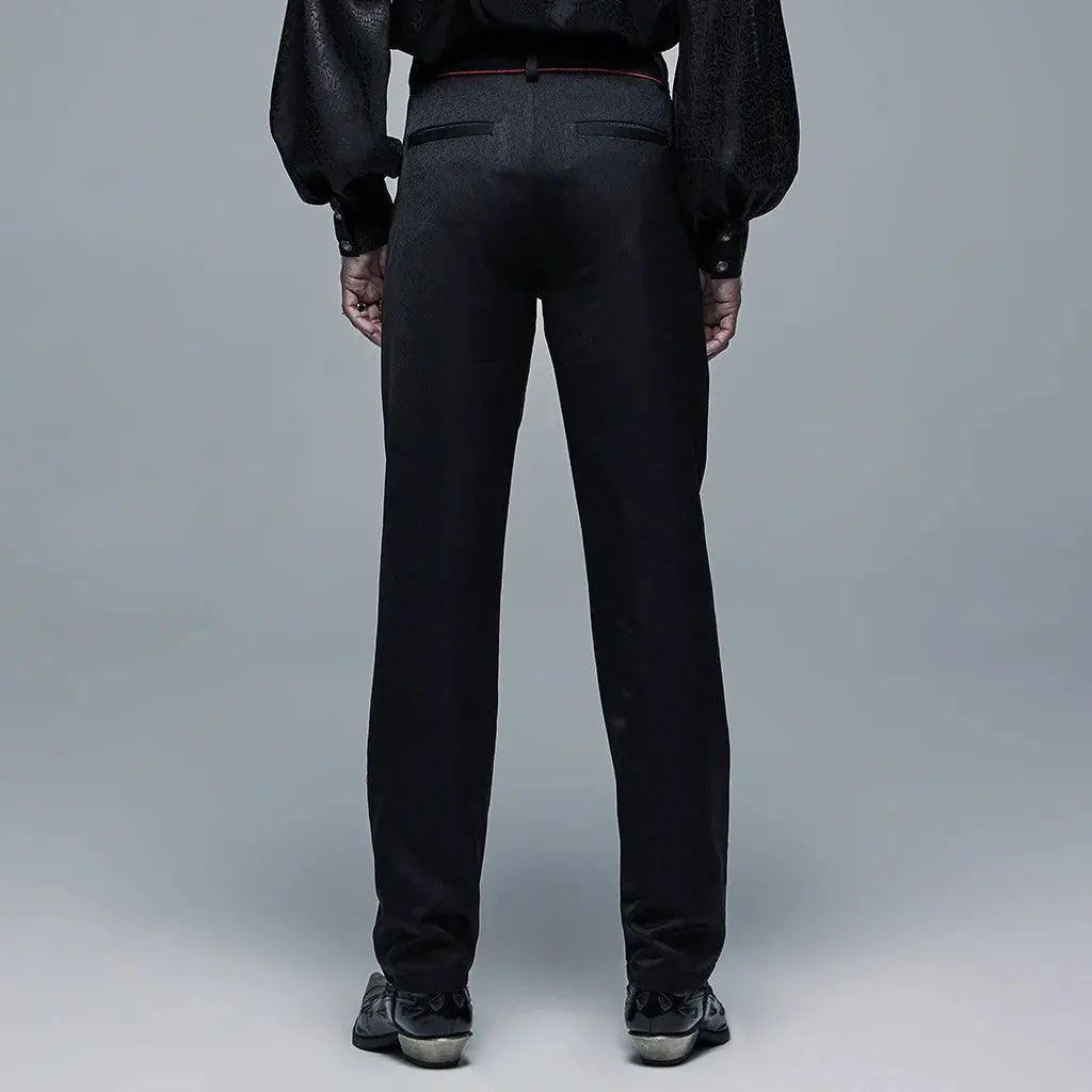 Camazotz Straight Fit Pants - Black and Red PunkRave