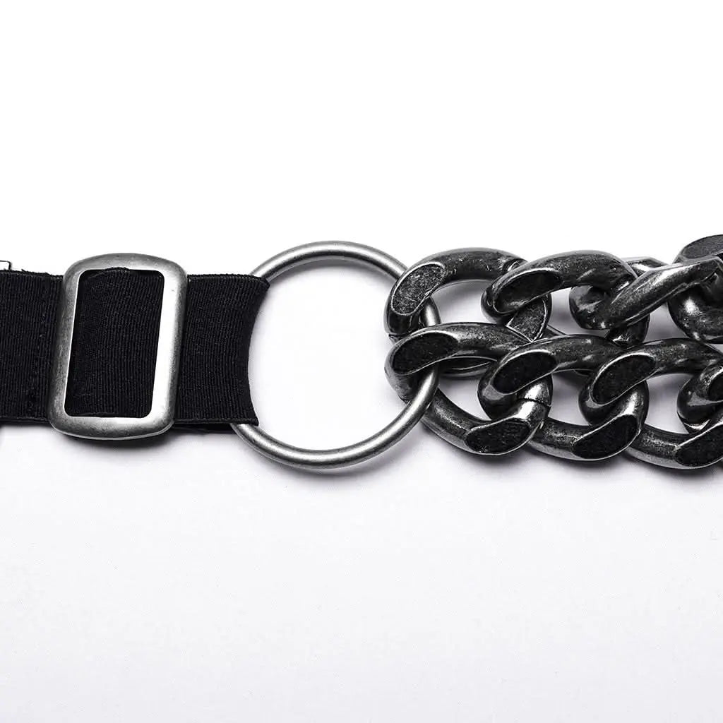 Chains and Leather - Punk Chain Harness - PunkRave