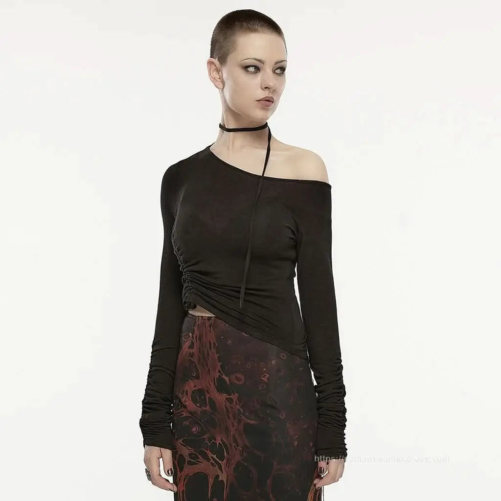 Chaos Chains Ruched Top - PunkRave