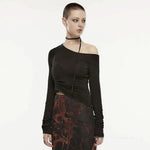 Chaos Chains Ruched Top - PunkRave