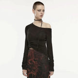 Chaos Chains Ruched Top - PunkRave