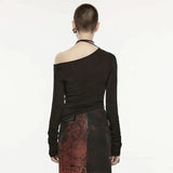 Chaos Chains Ruched Top - PunkRave