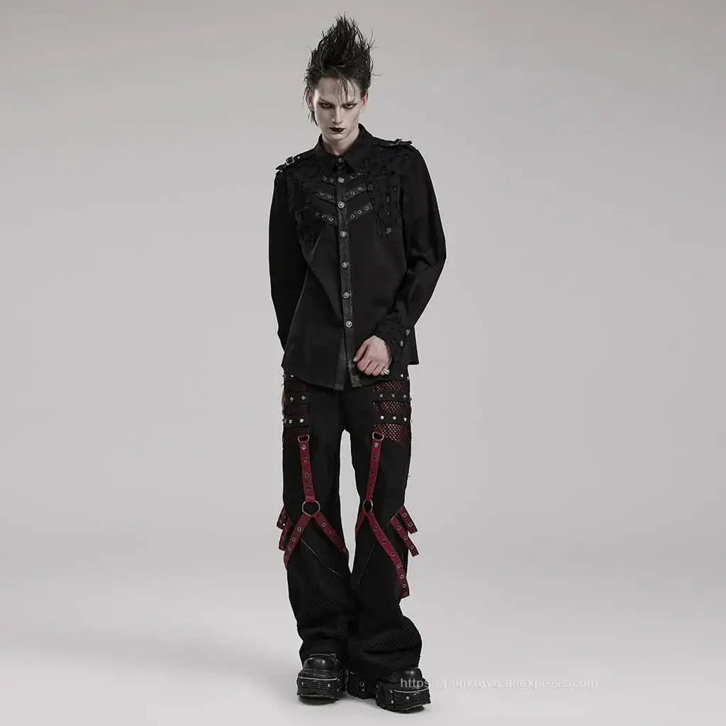 Chaos Combat Straight Trousers - PunkRave