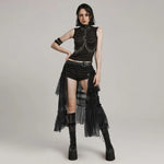 Chroma Tiered Skirt (Dead Eye) - PunkRave