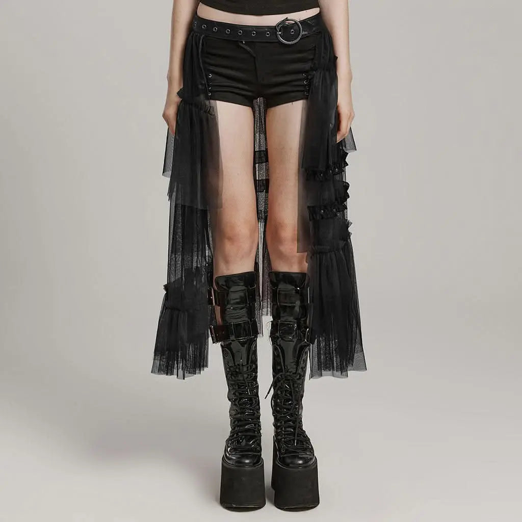 Chroma Tiered Skirt (Dead Eye) - PunkRave