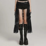 Chroma Tiered Skirt (Dead Eye) - PunkRave