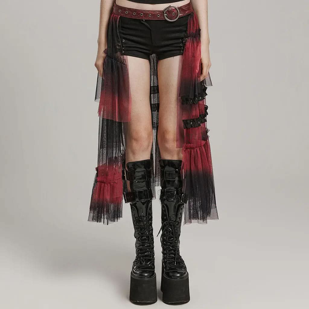 Chroma Tiered Skirt (Red Eye) My Store