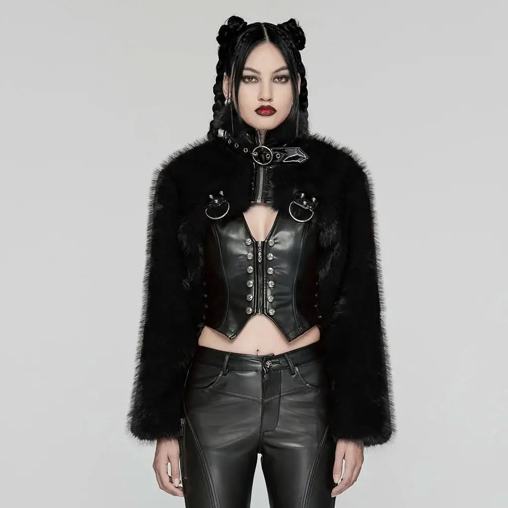 Cindralis Fur Jacket - PunkRave