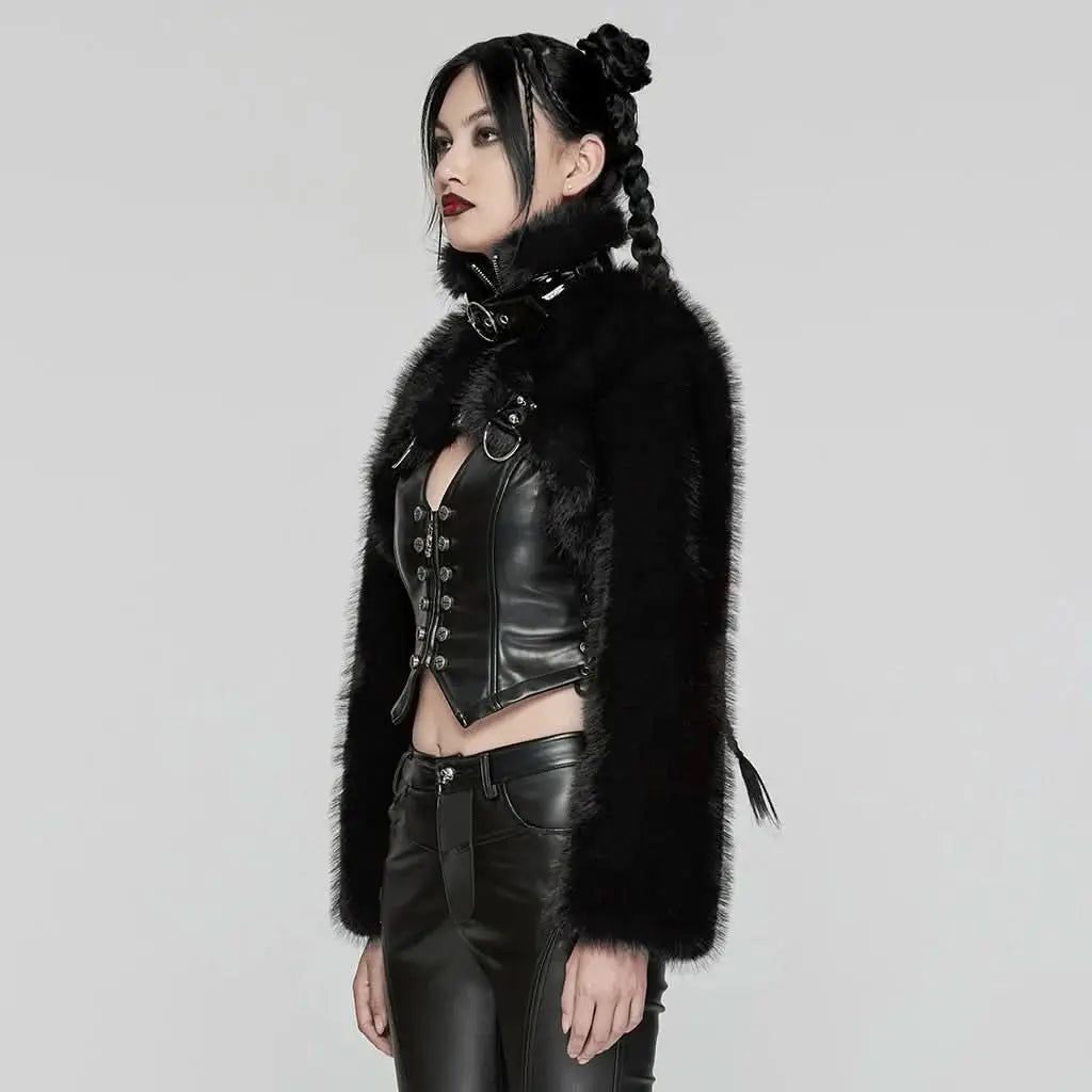 Cindralis Fur Jacket - PunkRave