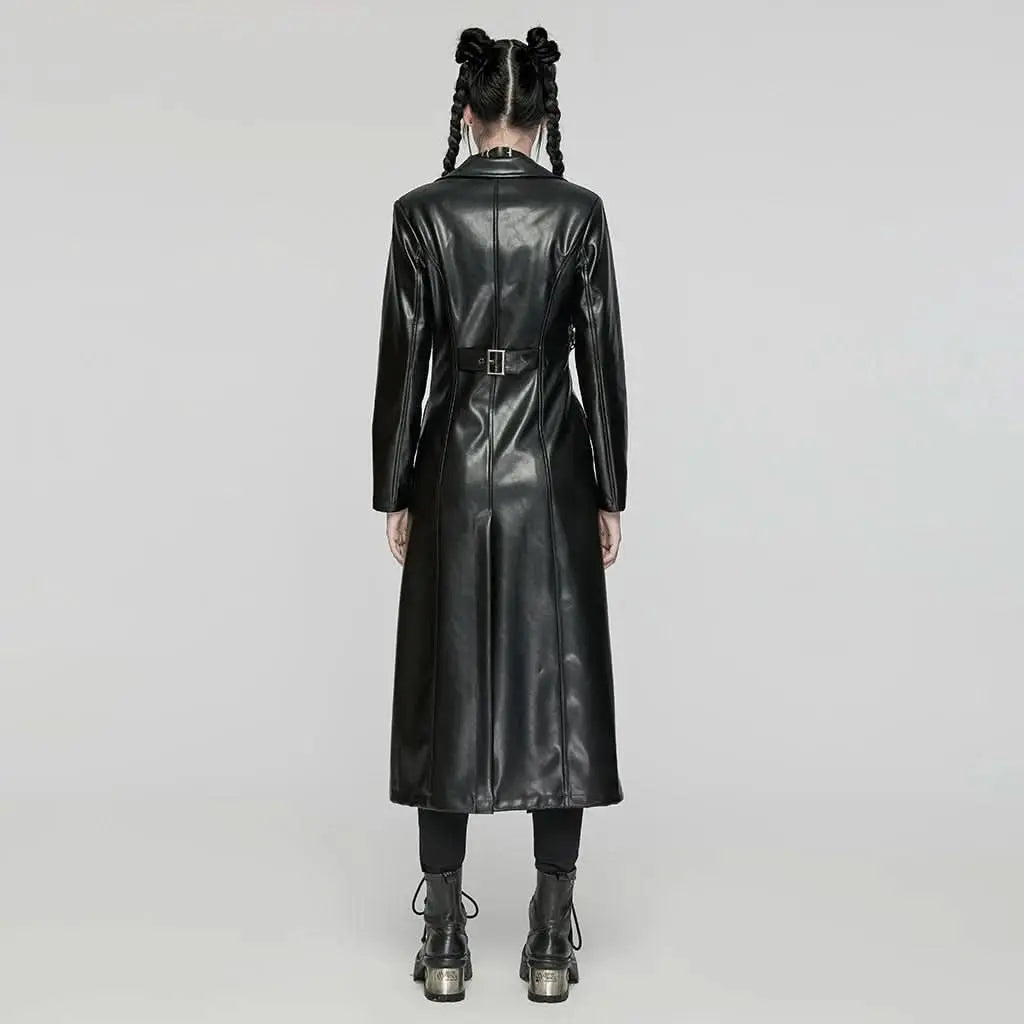 Crescendo PU Trench Coat - PunkRave