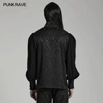 Crimson Cobweb Button-Down Shirt PunkRave