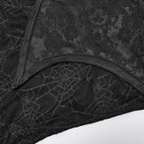 Crimson Cobweb Button-Down Shirt PunkRave